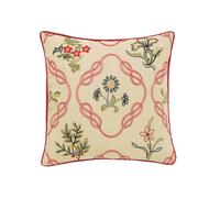 William Morris Strawberry Thief Cushion, Crimson