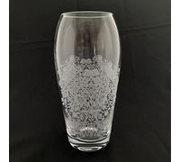 William Morris' Strawberry Thief Design - Dartington Crystal Barrel Vase