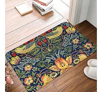 William Morris - Strawberry Thief Doormat Rug Carpet Mat Footpad Polyester 24x16 Inch