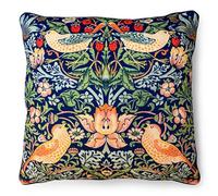 William Morris Strawberry Thief Filled Cushion Multicoloured (55Cm X 55Cm)