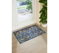 William Morris Strawberry Thief Indoor Outdoor Doormat (90 x 60cm) Artsy Mats Multi 90cm x 60cm