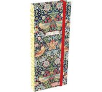 William Morris Strawberry Thief Pocket Sticky Notes Folder - Compact Sticky Note Set with 6 Pads, Portable Organiser, Floral Stationery Gift