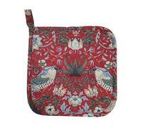 William Morris Strawberry Thief Red Pot Holder