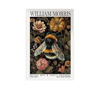 William Morris Style Bumble Bee Canvas Poster Bedroom Decor Landscape Office Room Decor Gift 12x18inch(30x45cm)