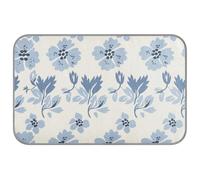 William Morris Style Cat Paw Baby Blue Summer cooling mat for dog Self Cooling cat blankets for indoor for bunny outdoor cat unique manta fria para perros M