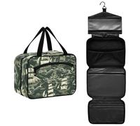 William Morris Style Pirates Khaki Sailboat Hanging Travel Bags for Men with Hook for Work