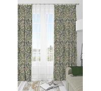 William Morris Sweet Briar Pair of Pencil Pleat Lined Curtains Multi
