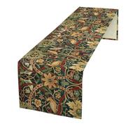 William Morris Table Runner Vintage Flowers Table Runner for Dining Table Decor 13 x 36 Inch Strawberry Thief
