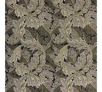 William Morris Tapestry Fabric - 55 Inches Wide - Premium Upholstery, Cushions, Throws, Curtain Material, Ideal for Curtains - by Discount Fabrics LTD (Acanthus Black - 1 Metre)