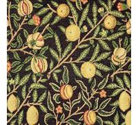 William Morris Tapestry Fabric Upholstery Cushion Curtains (A5 Sized Sample, Pomegranate Ebony)