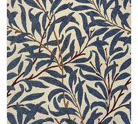 William Morris Tapestry Fabric - Willow Bough Azure - Blue Leaf Floral Upholstery Fabric Material (100cm x 140cm)