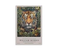 William Morris Tiger Floral Plant Aesthetic Poster Decorative Painting Canvas Wall Art Living Room Decor Posters 12x18inch(30x45cm)