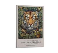 William Morris Tiger Floral Plant Aesthetic Poster For Room Aesthetic Canvas Wall Art Bedroom Decor 24x36inch(60x90cm)