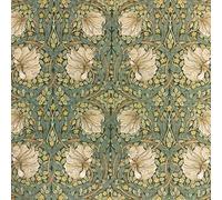 William Morris Upholstery & Curtain Tapestry Fabric,Heavyweight Vintage Floral Material,140cm Wide,Ideal for Sofas, Chairs, Cushions (Pimpernel Forest, 1 Metre) - Discount Fabrics LTD
