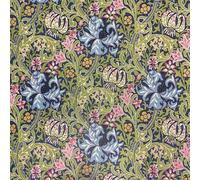 William Morris Upholstery & Curtain Tapestry Fabric,Heavyweight Vintage Floral Material,140cm Wide,Ideal for Sofas, Chairs, Cushions (Golden Lily, 3 Metre) - Discount Fabrics LTD