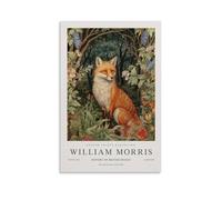 William Morris Vintage Fox Floral Plant Posters For Room Aesthetic Canvas Wall Art Bedroom Decor 16x24inch(40x60cm)