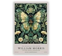 William Morris Wall Art - Vintage William Morris Flower Butterfly-C Botanical Prints, William Morris Exhibition Posters, Fine Art Gallery Pictures for Home and Kitchen Decor 8x12inch Unframed