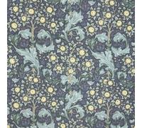 William Morris Water Repellant Outdoor Fabric Durable & UV Resistant 150cm Wide - COD036 - Orchid Denim - A5 Sample