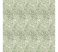 William Morris Willow Bough Cotton Panama Digital Fabric Leaf Leaves Upholstery (Sold Per Half Metre) (Sage)
