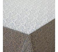 William Morris Willow Bough Powder Blue Tablecloth, 100% Cotton Lightweight Fabric, Rectangular 250 CM, Decorative Design