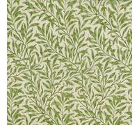 William Morris Willow Bough Tablecloth, Sage Green, 100% Cotton, Lightweight Fabric, Square, 120 CM