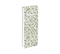 William Morris Willow & Rose Magnetic Shopping List Pad - 74 Tear-Off Sheets Fridge Notepad with Magnets - Lined Grocery List Planner for Kitchen Organisation 23 × 9.5 cm