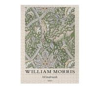 William Morris Windrush Floral Green Jigsaw Puzzle for Adults, 500 Piece
