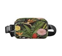 William Morris Yellow Rose Trendy Waist Bag Fanny Pack for small businessmen Waterproof with Adjustable Strap for Shopping Sports Work mochilas para hombres de cintura