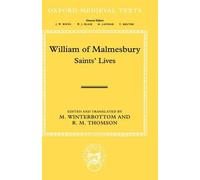 William of Malmesbury: Saints' Lives - 9780198207092