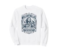 William of Wallace Guardian of Scotland Castle Navy Print Sweatshirt