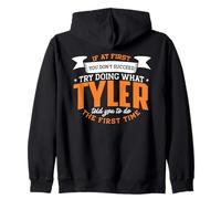 William Personalized Name If At First You Don't Succeed Zip Hoodie