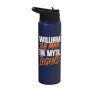 William Personalized Name The Man The Myth The Legend Stainless Steel Insulated Water Bottle