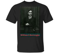 William S. Burroughs Beat Generation Writer Author Artist Icon T Shirt Black