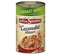 William Saurin Le Cassoulet Mitonné, 1260 g, Gourmet Enjoyment in Tins, Authenticity and Culinary Delights, Pack of 3