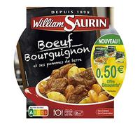 William Saurin - Plate Beef Bourguignon and His Potatoes 300G - Lot of 4