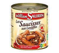 William Saurin Saucisses aux lentilles la Boîte 840 g