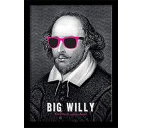 William Shakespeare Big Willy Framed 30 x 40cm Print, MDF, Multi-Colour, 42 x 32 x 2.4 cm