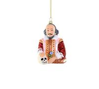 William Shakespeare English Playwright Writer Poet Glass Christmas Ornament