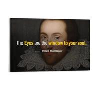 William Shakespeare Inspirational Life Motto Poster2 Posters Wall Art Painting Canvas Prints Decor Poster Artworks 24x36inch(60x90cm)