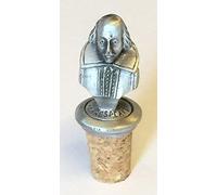 William Shakespeare Pewter Figure bottle stopper great gift idea FREE UK POSTAGE