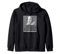 William Shakespeare Portrait Theater Writer Historical Zip Hoodie