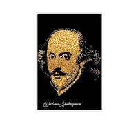 William Shakespeare Poster Portrait Art Canvas Poster Wall Art Decor Print Picture Paintings for Living Room Bedroom Decoration 20x30inch(50x75cm)