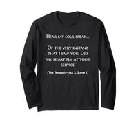 William Shakespeare The Tempest Theatre Quote T Shirt Long Sleeve T-Shirt
