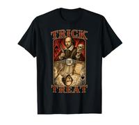William Shakespeare Trick or Treat Devil Angel Playing Card Value Graphic T-Shirt