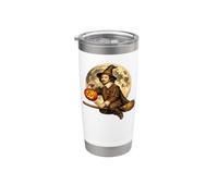 William Shakespeare Witch Hat Jack O Lantern Moon Broomstick Stainless Steel Insulated Tumbler
