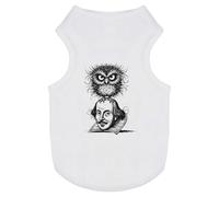 'William Shakespeare With Owl' Pet Dog/Cat T-Shirt (PT00145829)