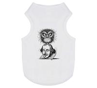 'William Shakespeare With Owl' Pet Dog/Cat T-Shirt (PT00145830)