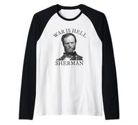 William Tecumseh Sherman Civil War History Quote Raglan Baseball Tee