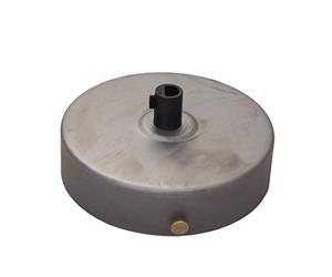 William & Watson Ceiling Rose, Raw Steel