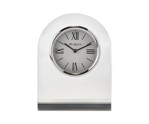 WILLIAM WIDDOP Wm.widdop Arched Glass Mantel Clock Roman Dial